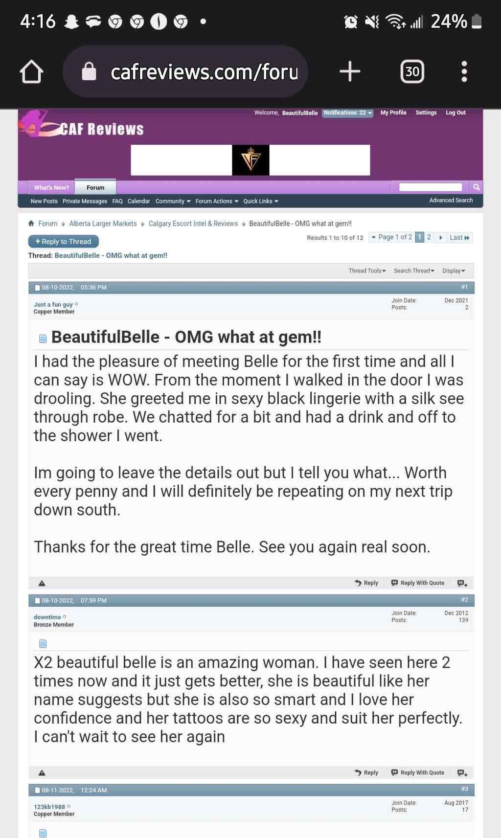 Well Reviewed - Sensual, Sexy, Sweet BeautifulBelle