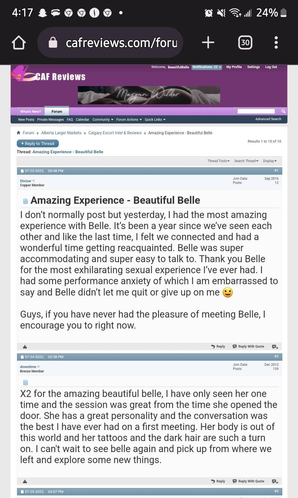 Well Reviewed - Sensual, Sexy, Sweet BeautifulBelle