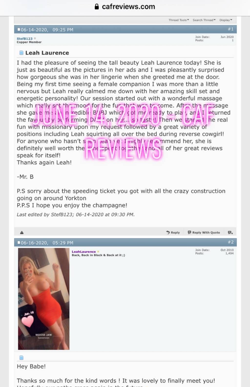 _____ ★ DDD Reviewed Blonde Leah Laurence ★ _____ YEG 28-2